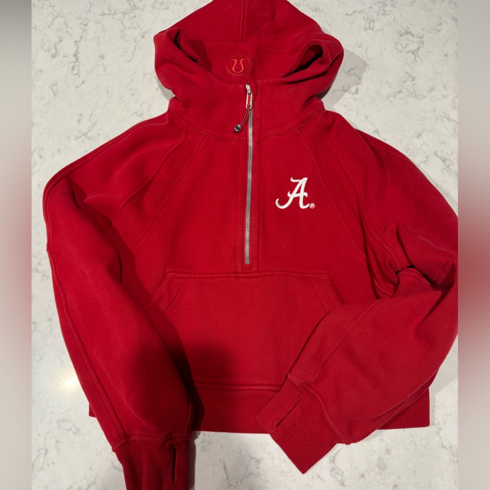 Alabama Lululemon hooded scuba half zip